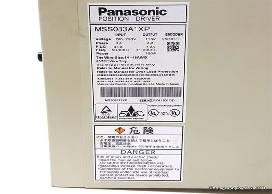 MSS083A1XP 750 Watt Panasonic AC Servo Drives Τερματικό βίδα θέσης