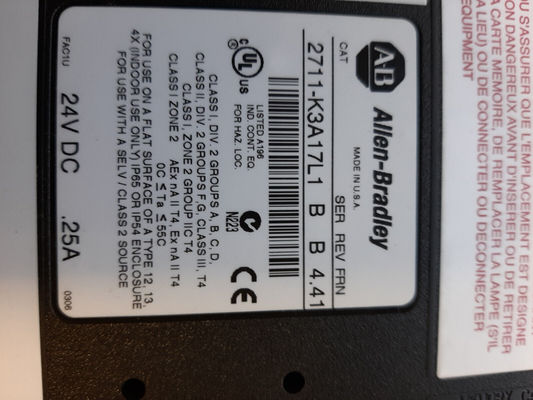 Οθόνη αφής 2711-K3A17L1 RS232 DF1 HMI Άλλεν Bradley εικονοκύτταρα Panelview 128 X 64