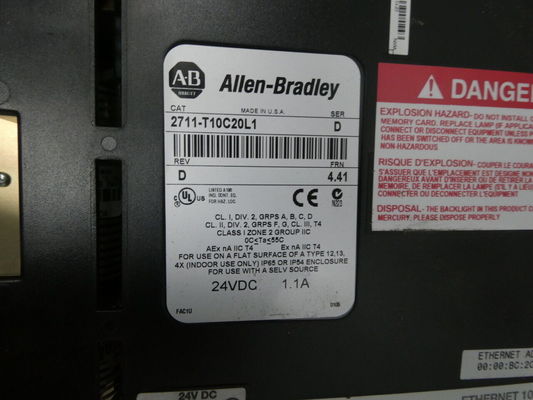 διεπαφή 10inch Hmi με την οθόνη αφής PLC Panelview Hmi με το PLC 2711-T10C20L1