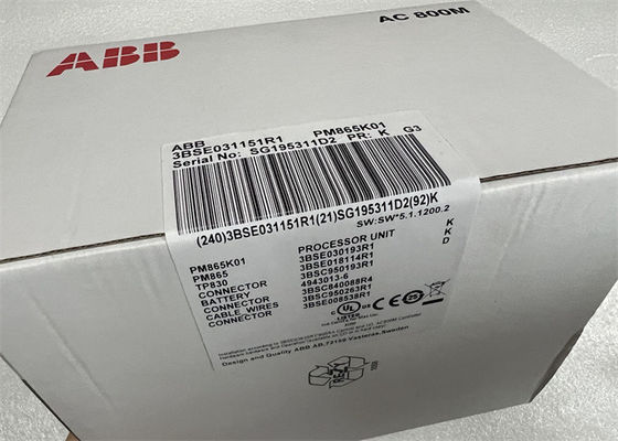 PM865K01 | ΑΒΒ | Compact Product Suite Επιλογέας υλικού AC800M CPU 3BSE031151R1