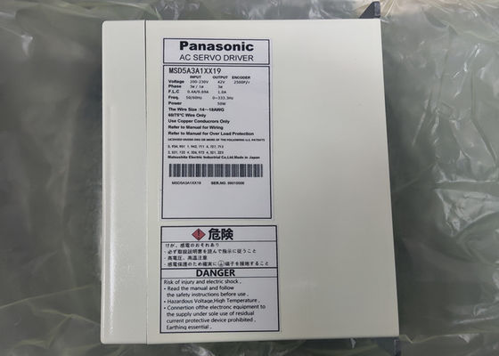 Σερβο ενισχυτής δύναμης Drive 50W μηχανών οδηγών MSD5A3A1XX19 εναλλασσόμενου ρεύματος της Panasonic