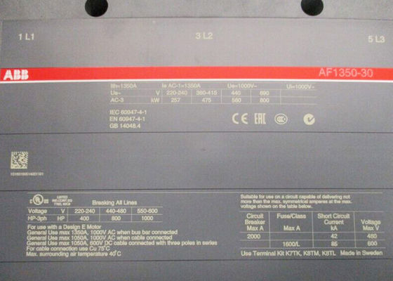 AF1350-30-22-70 ΣΥΝΕΧΕΊΣ επαφείς προϊόντων 1SFL657001R7022 110-250V ελέγχου