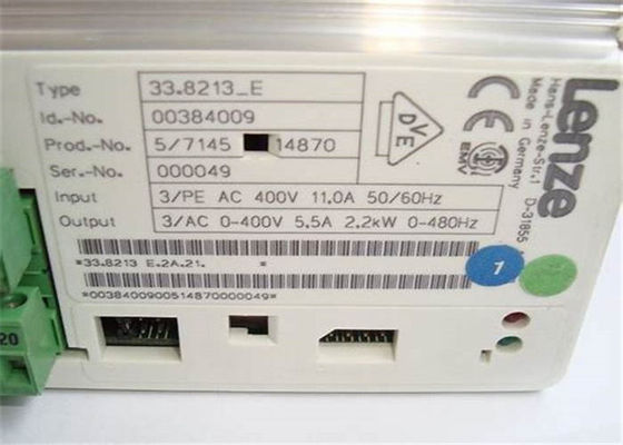 Lenze 33,8213 DRIVE 2,2 KW/3 HP 400 VAC 50/60 εναλλασσόμενου ρεύματος Ε μεταβλητός αναστροφέας συχνότητας Hz