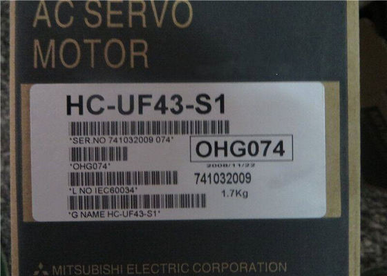 Της Mitsubishi 400W σερβο μηχανή 3000rpm εναλλασσόμενου ρεύματος μηχανών hc-uf43-s1 βιομηχανική ΝΈΑ στο απόθεμα