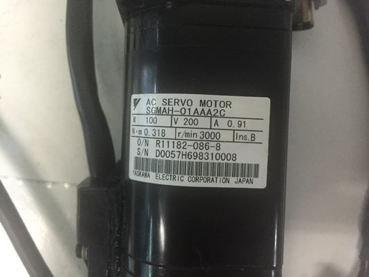 Sgmah-01AAA2C σερβο μηχανή 220V 3000r/min 0.91A εναλλασσόμενου ρεύματος Yaskawa σερβο μηχανών εναλλασσόμενου ρεύματος
