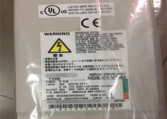 MELSERVO το σερβο Drive MD-c1-v1-45 εναλλασσόμενου ρεύματος Mitsubishi αντικαθιστά το ΝΈΟ όρο MD-β-v1-45