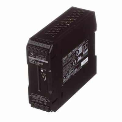 Εσωκλειόμενη DIN σειρά ραγών 60W S8VK παροχής ηλεκτρικού ρεύματος ρεύμα-συνεχές ρεύμα OMRON S8VK-C06024 24V 2.5A 85-264V