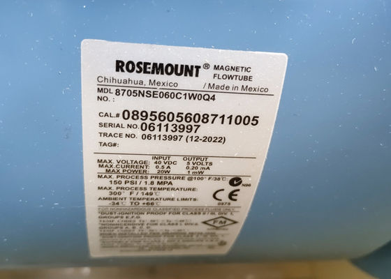 8705NSE060C1W0Q4 μαγνητική Flowmeter συσκευή αποστολής σημάτων 150Psi 20W αισθητήρων