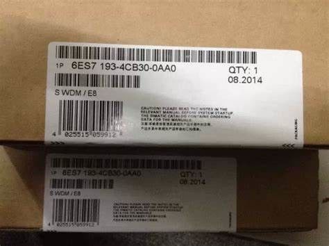 Siemens 6ES7193-4CA30-0AA0 ΓΙΑ τις ΗΛΕΚΤΡΟΝΙΚΈΣ ΕΝΌΤΗΤΕΣ 15 ΚΚ WIDTH SPRING-TYPE TERMINALS