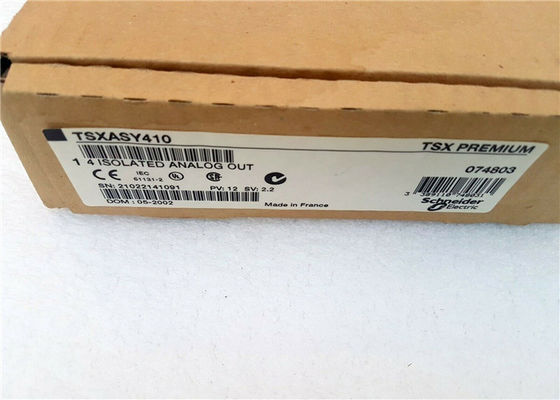 Ηλεκτρικό TSXASY410 ασφάλιστρο 4 Ο Modicon ενότητας αναλογικής παραγωγής Σνάιντερ multirange