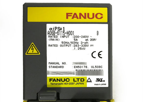 Βιομηχανική ρομποτικής μερών Fanuc ενότητα psmr-1I παροχής ηλεκτρικού ρεύματος ενισχυτών A06B-6115-H001 CNC εναλλασσόμενου ρεύματος σερβο