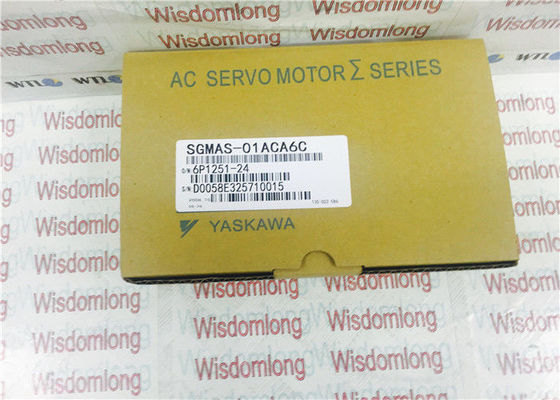 Βιομηχανική σερβο μηχανή 100W 200V 0.91A μηχανών sgmas-01ACA6C Yaskawa