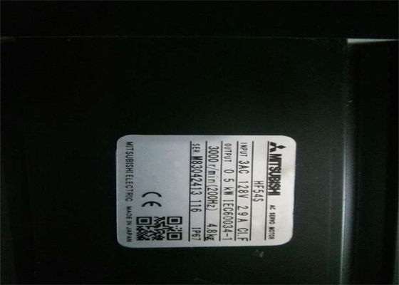 Σειρά 0.5KW 3AC 128V 2.9A 3000r/min σερβο μηχανών HF εναλλασσόμενου ρεύματος της Mitsubishi HF54S Industial ολοκαίνουργια