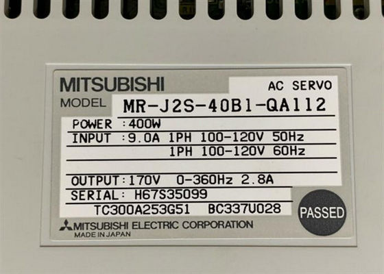 Κ.-j2s-40b1-QA112 της Mitsubishi βιομηχανικά σερβο Drive 400w ενισχυτών εναλλασσόμενου ρεύματος σερβο