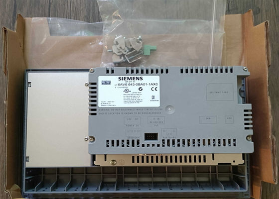 Επιτροπή 6 χειριστών οθόνης αφής Siemens 6AV6 643-0BA01-1AX0 HMI χρώμα