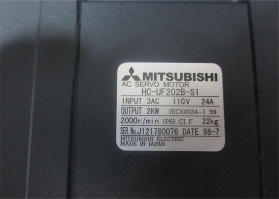 2000R/MIN βιομηχανική σερβο μηχανή Mitsubishi 2.0KW hc-uf202b-s1 3AC 110V 24A