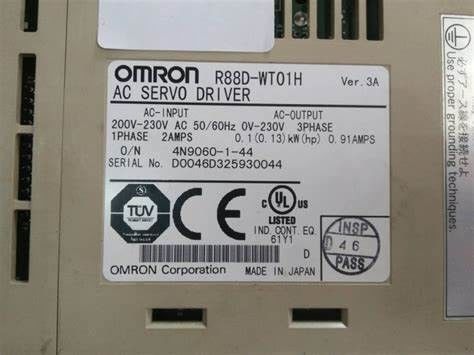 ΣΕΡΒΟ ΦΟΡΤΊΟ 100 ΟΔΗΓΏΝ 1.16A 240V OMRON R88D-GT01H ανάλογο W/τύπος εισαγωγής σφυγμού