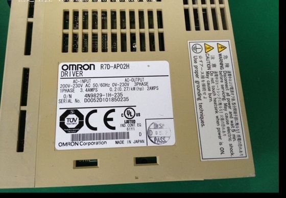 Το σερβο φορτίο 200 ανεφοδιασμού 1.6A 200V εναλλασσόμενου ρεύματος 200VAC OMRON R7D-BP02HH πλαίσια W τοποθετεί
