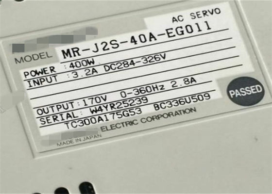 Της Mitsubishi βιομηχανικό Drive 400W 170V 2.8A ενισχυτών κ.-j2s-40a-EG011 εναλλασσόμενου ρεύματος ΣΕΡΒΟ ΝΈΟ