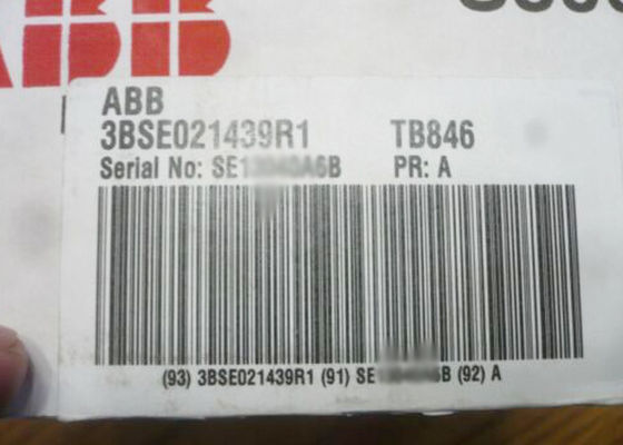 TB846 διπλή I/O 3BSE021439R1 Modulebus κολπίσκων S800 ενότητα λιμένων PLC οπτική