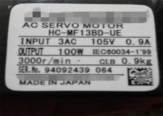 Της Mitsubishi 100W σερβο μηχανή εναλλασσόμενου ρεύματος μηχανών hc-mf13bd-UE ηλεκτρική ΝΈΑ στο απόθεμα