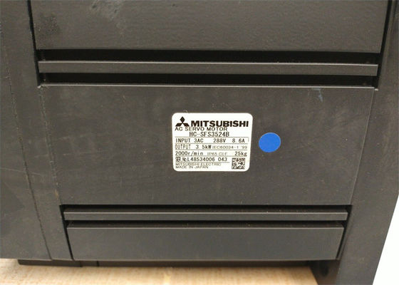 Βιομηχανική σερβο μηχανή της MITSUBISHI hc-SFS3524B 400V SRVMTR 3.5KW 2000RPM W/BRK