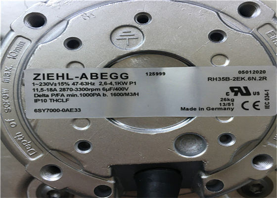 Ακτινωτός ανεμιστήρας Siemens SINAMICS ανεμιστήρων 6SY7000-0AB30 Ziehl-ziehl-abegg 4100W 230VAC