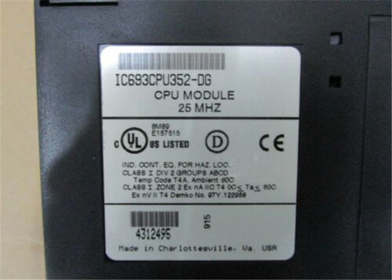 IC693CPU352 διαμορφώσιμη μνήμη χρηστών ψηφιολέξεων της Γερμανίας Fanuc 240K, 4K I/O, 8 ράφια, ΚΙΝΗΤΉ ΥΠΟΔΙΑΣΤΟΛΉ MATH υλικού
