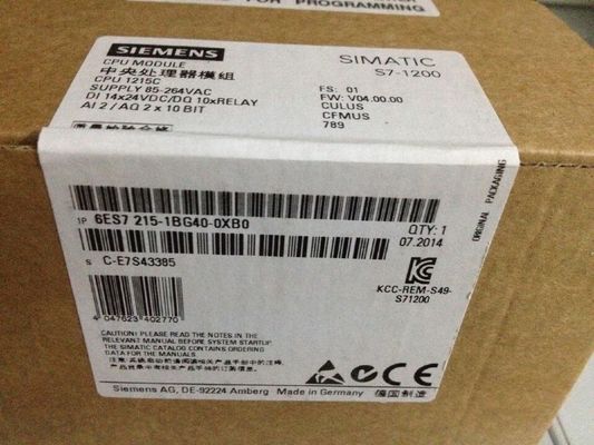 Συμπαγείς ΚΜΕ AC/DC/relay 2 PROFINET λιμένες SIEMNES 6ES7215-1BG40-0XB0 S7-1200 ΚΜΕ 1215C