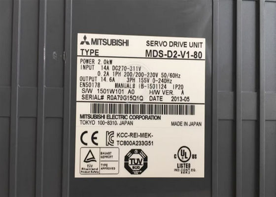 MD-d2-v1-80 βιομηχανικό σερβο εναλλασσόμενο ρεύμα 200-230V 50/60Hz 0.2A MD-δ σειράς της Mitsubishi Drive