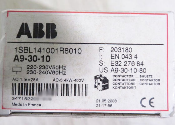 A9-30-10 χαμηλή τάση 220-230V 50HZ επαφέων A9 1SBL141001R8010 φραγμών