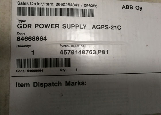 Πίνακας κυκλωμάτων ελέγχου ABB AGPS-21C Q950 ACS800 Πίνακας PCB AGPS21C 115/230 VAC