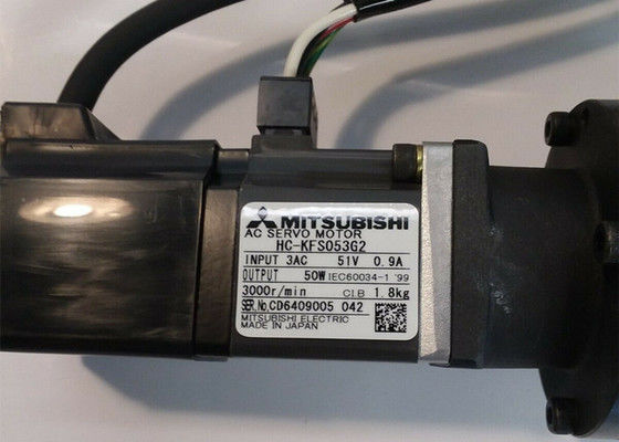 Hc-KFS053G2 βιομηχανικές μηχανές 3AC 51V 0.9A 3000r/min σερβο μηχανών 50W εναλλασσόμενου ρεύματος της Mitsubishi