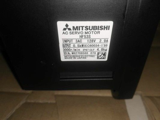 HF53S σερβο ηλεκτρικός κινητήρας 0.5KW 3 βιομηχανικές μηχανές 3AC 128V 2.9A της Mitsubishi φάσης ΝΈΕΣ