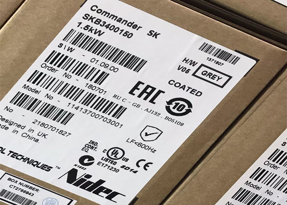 Εναλλασσόμενο ρεύμα 3PH 3.8A Drive 380-480V αναστροφέων του SK 1.5kW διοικητών τεχνικών SKB3400150 ελέγχου Nidec
