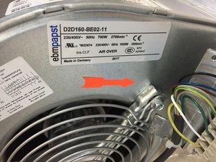 RF3D-146/180 K506 DSF-2326 Ακεντρίφιος ανεμιστήρας ψύξης EBMPAPST Για μετατροπέα ABB ACS800