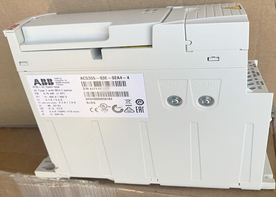 Acs355-03e-02a4-4 Drive 3AUA0000058184 0.75kW 2.4A εναλλασσόμενου ρεύματος χαμηλής τάσης