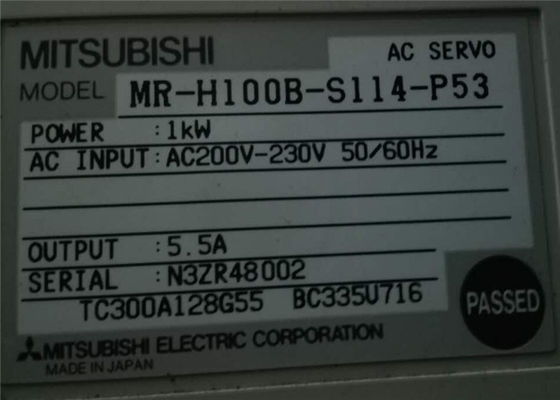 Melservo MR-H σειρά Mitsubishi Servo Drive MR-H100B-S114-P53