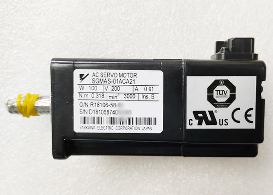 Sgmas-01ACA21 σερβο μηχανή SGMAS01ACA21 0.91Amp 200Vac R/Min3000 εναλλασσόμενου ρεύματος