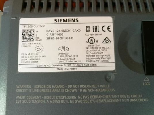 ΣΗΜΕΝΣ 6AV2124-0MC01-0AX0 12&quot; WIDESCREEN-TFT-DISPLAY 12 MB Μνήμη χρήστη