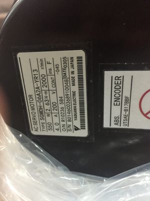 SGM-02B312B Yaskawa Βιομηχανικός σερβοκινητήρας AC σερβοκινητήρας 100V 200W 2.7A 3000 στροφές ανά λεπτό
