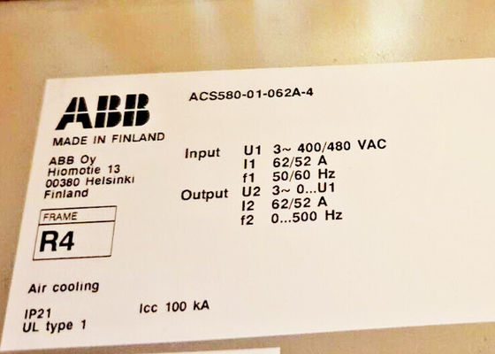 ACS580-01-062A-4 Abb Μετατροπέας συχνοτήτων 3AUA0000080498 Τείχος