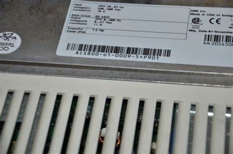 ABB ACS800-01-0135-3+P901 έως 200 kW Μετατροπέας συχνοτήτων μονοφάσης 50 60hz