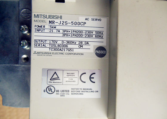 Η σειρά Mitsubishi MR-J AC Servo Amplifier MR-J2S-500CP 5KW βιομηχανικές μονάδες ελέγχου