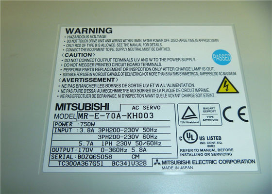 750W AC Servo κινητήρας HF-KE73BW1-S100 Ελεγκτής MR-E-70A-KH003 ΝΕΟ