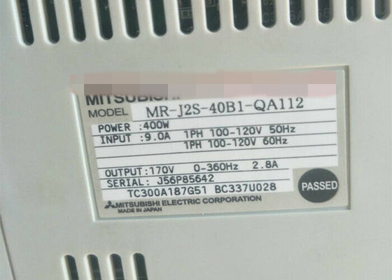 Mitsubishi 400W AMPLIFIER MR-J2S-40B1-QA112 Βιομηχανικός ρυθμιστής ταχύτητας σερβο