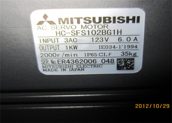 ΜΙΤΣΥΒΙΣΙ Βιομηχανικός Ελέγχος AC Servo Motor HC-SFS102BG1H ΝΕΟ,2000min/r,1KW
