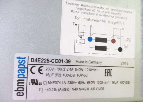 D4E225-CC01-39+WIRE 64114336 FAN KIT 230V 50/60HZ Νέα εγγύηση