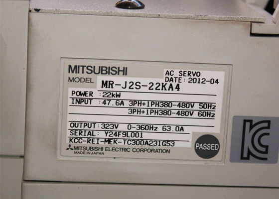 Οδηγός κινητήρα MR-J2S-22KA4 22kW 63A AC SERVO AMPLIFIER MR-J2S-22KA
