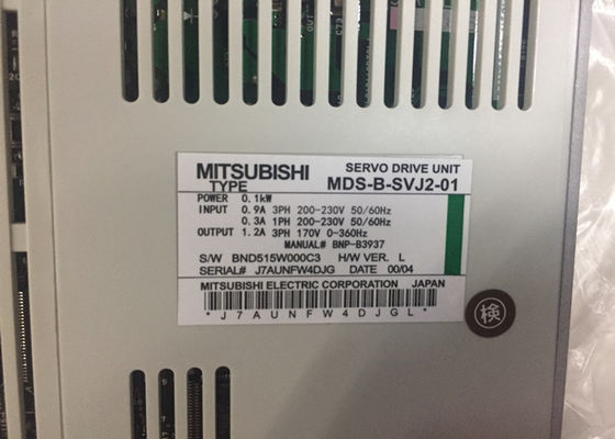 Ηλεκτρικοί κινητήρες Mitsubishi MDS-B-SVJ2-01 Βιομηχανική μονάδα κινητήρα σερβοκινητήρα 0.1KW 0.9A